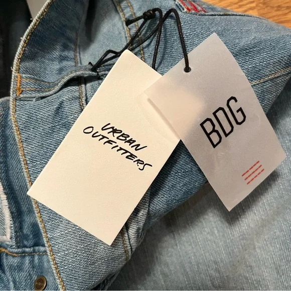 NWT Urban Outfitters BDG High Waist Patchwork Hippie Boho Floral crocheted jeans - Picture 8 of 14